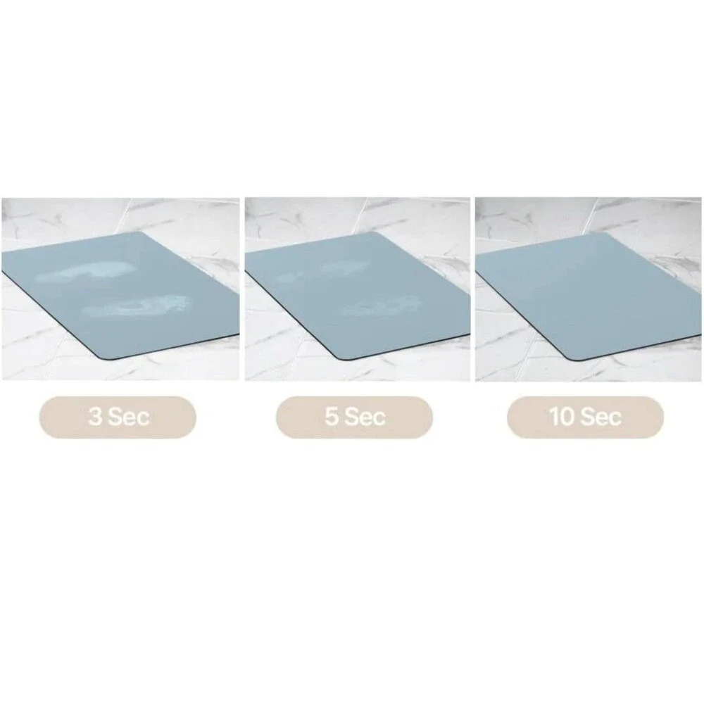 Super Absorbent Long (15.5In X 47.2In) Diatomaceous Earth Bath Mat Non Slip